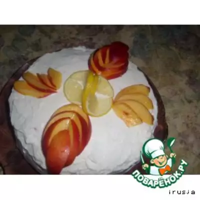 Торт персиковый