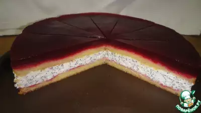 Торт маково-творожный "Малинка"