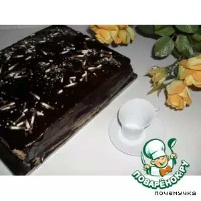 Торт "Черная роза"