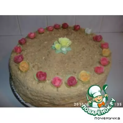 Слоeный медовый торт, Leyered Honey Cake