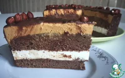 Торт "Шоколадно-карамельная фантазия"