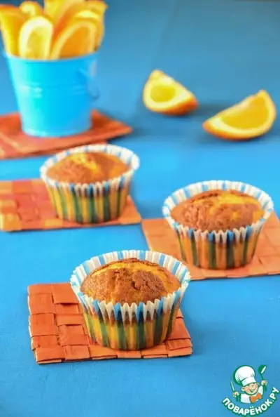 Апельсиново-шоколадные кексы