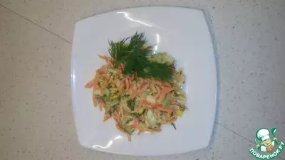 Крабовый салат с корейской морковью