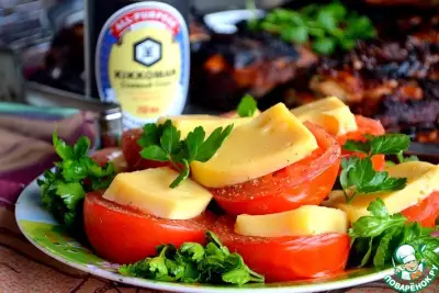 Сырные пряные томаты-гриль