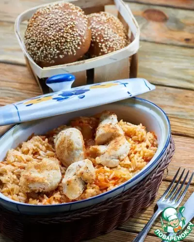 Арабский рис с курицей "Кабса"