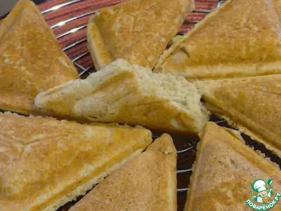 Бездрожжевой хлеб в сэндвичнице