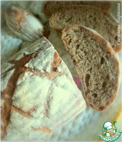 Хлеб с цельнозерновой мукой на закваске