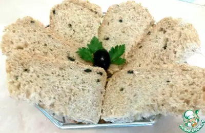 Цельнозерновой хлеб с маслинами