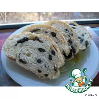 Оливковый хлеб-батон