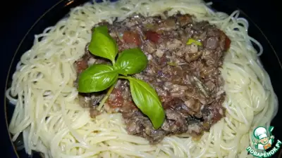 Спагетти с соусом "Ткемали"