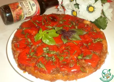 Луково-томатный пирог