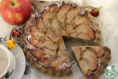 Яблочно-кукурузный пирог "Маковый"