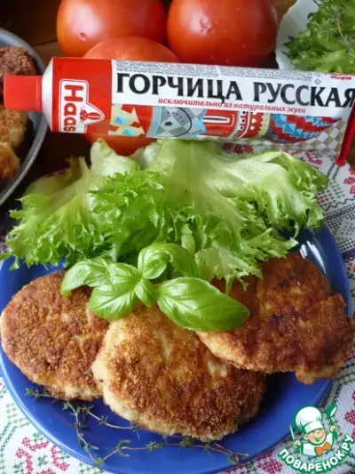 Горчичные куриные котлеты