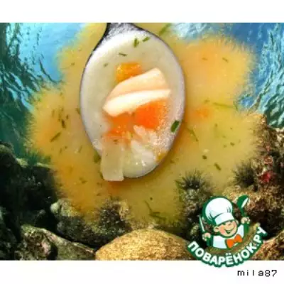 Супчик с кальмарами "Подводное царство"