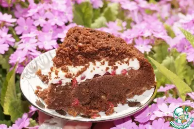 Шоколадно-ягодный пирог "Приятная неожиданность"