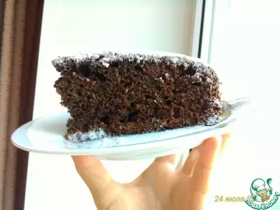 Очень простой шоколадный пирог на сметане