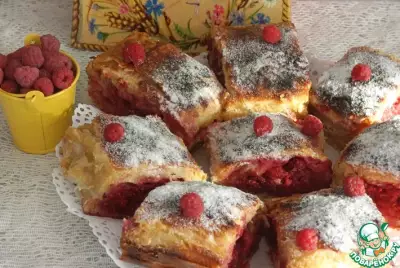 Хорватский пирог с малиной