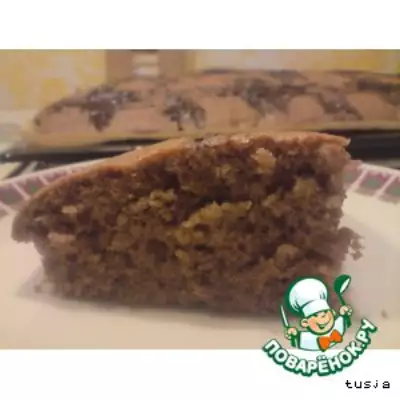 Пирог шоколадно-ореховый "Квики"