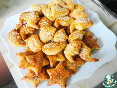 Сырное печенье арабеска