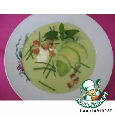Холодный суп-пюре из авокадо