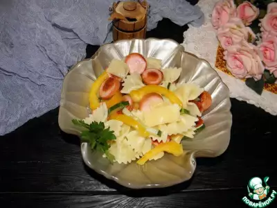 Салат с фарфалле "Страсти по пасте"