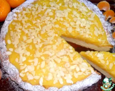 Тарт с мандариново-лимонным муссом
