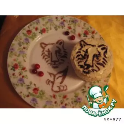 Пирожное И тигр бывает нежным