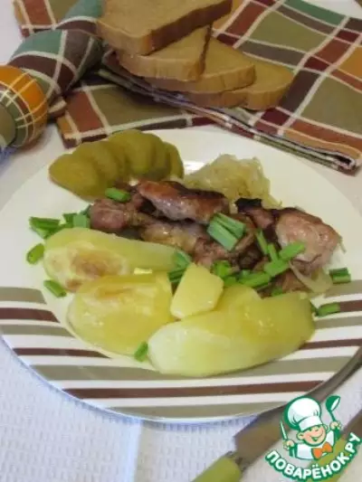 Картофель с курицей "Любимый обед"