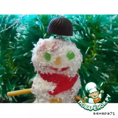 Десерт Веселый снеговик