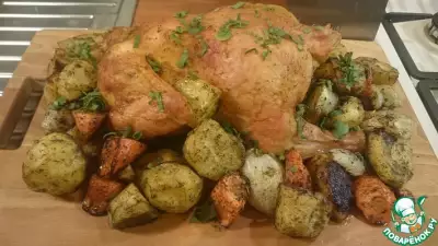 Цыпленок с овощами