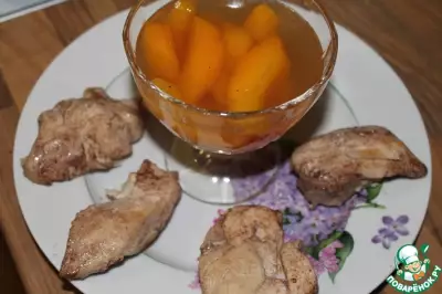 Куриное филе с персиками
