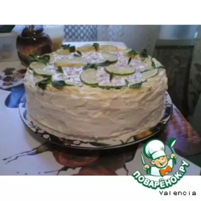 Йогуртовый торт с лаймами