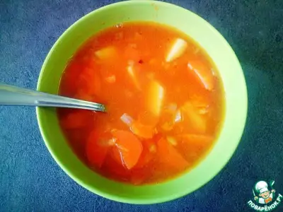 Индийский суп из красной чечевицы