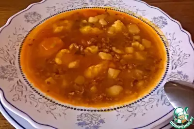Зимний суп с ньокки-галушками