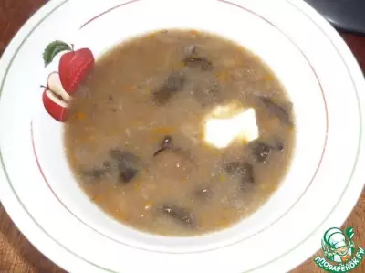 Грибной суп с манкой