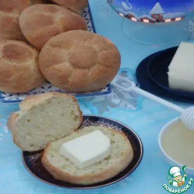 Сдобные булочки на греческом йогурте