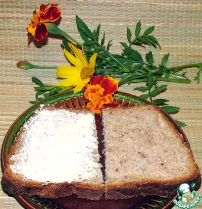 Сырно-чесночный хлеб с отрубями