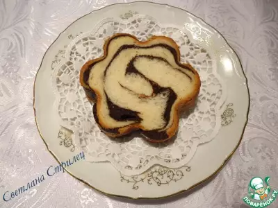Тостовый хлеб с шоколадной прослойкой