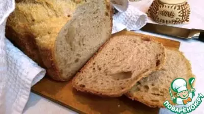 Необычный малодрожжевой хлеб