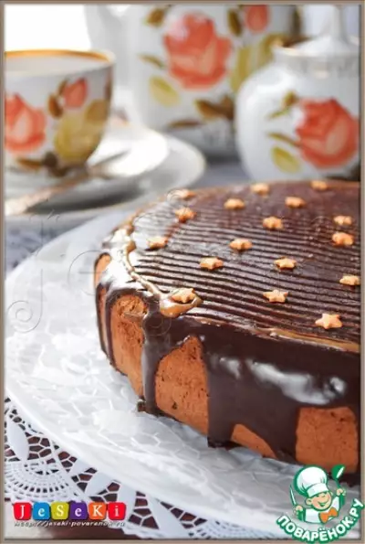 Шоколадный пирог "Пища ангелов" в мультиварке