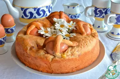 Неаполитанский пасхальный пирог "Касатьелло"