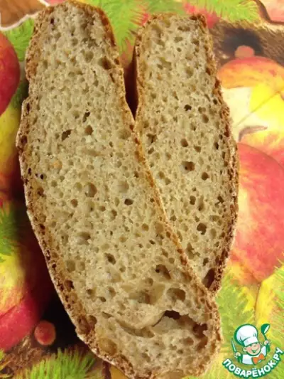 Бездрожжевой хлеб из цельнозерновой муки спельты