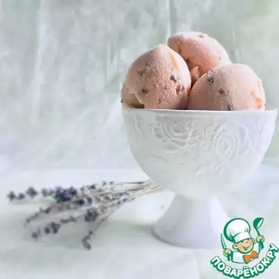 Цитрусовое мороженое с лавандой