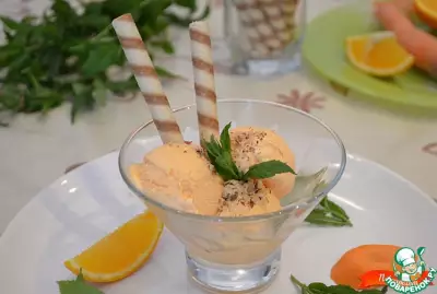 Домашнее мороженое из моркови