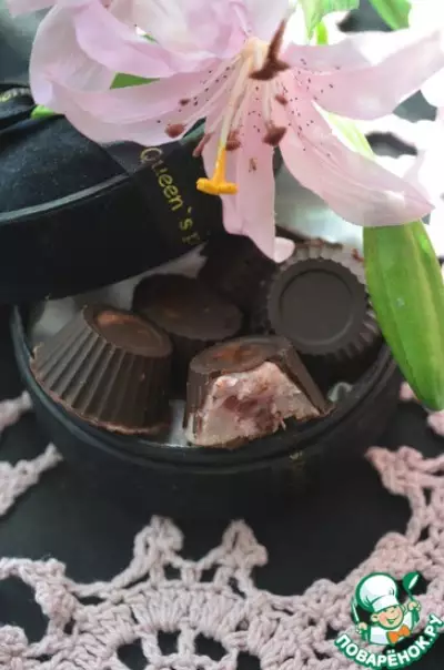 Шоколадные конфеты с нежным суфле