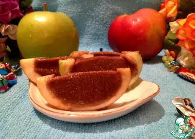 Яблоки с желе "Ириска"