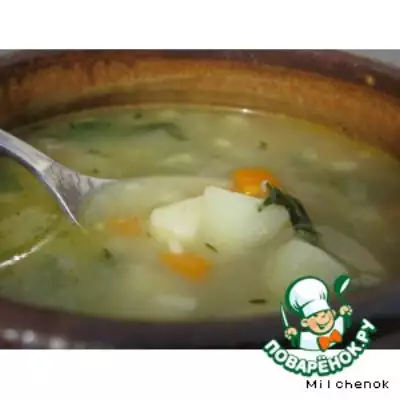Суп с клецками зимнее блаженство