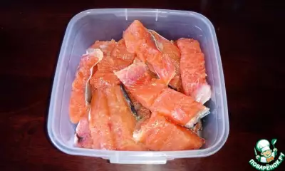 Соленая красная рыба за 40 минут
