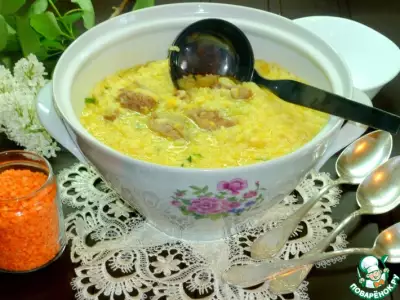 Рисово-чечевичный суп с лимонным ароматом