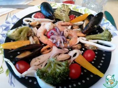 Праздничный салат "Морская соната"